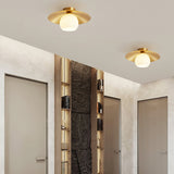 Load image into Gallery viewer, Modern Brass Cap Hallway Ceiling Light