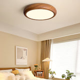 Load image into Gallery viewer, Wood Grain Round Living Room Ceiling Lamp