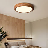 Load image into Gallery viewer, Wood Grain Round Living Room Ceiling Lamp