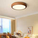 Load image into Gallery viewer, Wood Grain Round Living Room Ceiling Lamp