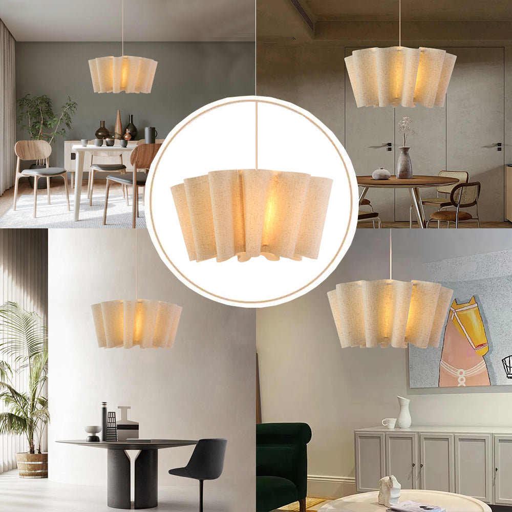 Pleated pendant shade discount