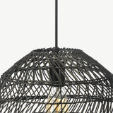 Load image into Gallery viewer, Basket Rattan Woven Pendant Light Shades Black
