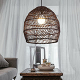 Load image into Gallery viewer, Basket Rattan Woven Pendant Light Shades Black