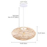 Load image into Gallery viewer, Basket Rattan Woven Lantern Chandelier Pendant Lamp Shade