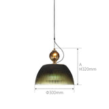 Load image into Gallery viewer, Mid century Retro Green Brown Glass Pendant Light 
