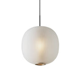 Load image into Gallery viewer, Vintage Ribbed Glass Frosted Pendant Light -Homdiy