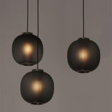 Load image into Gallery viewer, Vintage Ribbed Glass Frosted Pendant Light -Homdiy