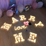 Load image into Gallery viewer, LED Colored Marquee Letters Night Light Letters