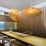 Load image into Gallery viewer, Bamboo Pendant Light Woven Lampshape