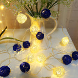 Load image into Gallery viewer, Rattan Ball String Lights