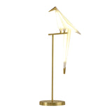 Load image into Gallery viewer, Bird Desk Lamp Gold Metal Table Light