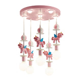Load image into Gallery viewer, Pink Glass Ball Led Pendant Lights Children Living Room Decoration Hanging Lamp