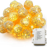 Load image into Gallery viewer, Rattan Ball String Lights