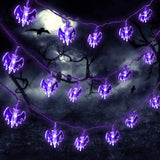 Load image into Gallery viewer, Halloween Bats LED String Lights