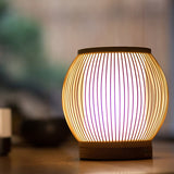 Load image into Gallery viewer, Bamboo Desk Lamp Handmade Craft Table Light