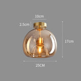 Load image into Gallery viewer, Vintage Bubble Glass Ceiling Light