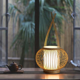 Load image into Gallery viewer, Bamboo Desk Lamp Handmade Craft Table Light