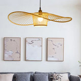 Load image into Gallery viewer, Black/Log Bamboo Pendant Light Natural Wicker Light Fixture