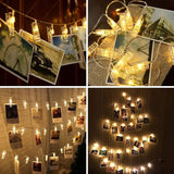 Load image into Gallery viewer, Photo Clip LED String Lights