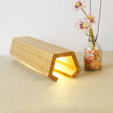 Load image into Gallery viewer, Wood Pentagonal Led Table Lamp With USB