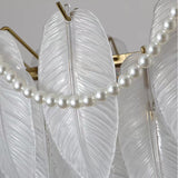 Load image into Gallery viewer, Luxury Modern Minimalist Living Room Shade Feather Chandelier