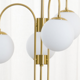 Load image into Gallery viewer, Metal Glass Gooseneck Chandeliers