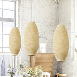 Load image into Gallery viewer, Bamboo pendant Shade Hanging Light Lamp