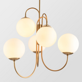 Load image into Gallery viewer, Metal Glass Gooseneck Chandeliers