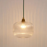 Load image into Gallery viewer, Luxury Modern Indoor Pendant Light With Ribbed Clear Glass