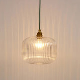 Load image into Gallery viewer, Luxury Modern Indoor Pendant Light With Ribbed Clear Glass