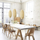 Load image into Gallery viewer, Bamboo pendant Shade Hanging Light Lamp