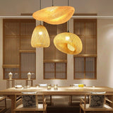 Load image into Gallery viewer, Bamboo Pendant Light Woven Lampshape