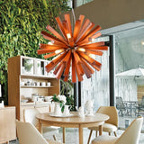 Load image into Gallery viewer, Nordic Creative Wooden Chandelier Flower-Shaped Dandelion Pendants Lights
