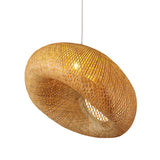 Load image into Gallery viewer, Bamboo Pendant Light Woven Lampshape