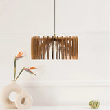 Load image into Gallery viewer, Mid Century Modern Wood Pendant Light Handmade Lamp