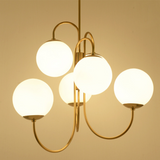 Load image into Gallery viewer, Metal Glass Gooseneck Chandeliers