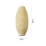 Load image into Gallery viewer, Bamboo pendant Shade Hanging Light Lamp