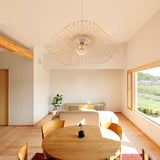Load image into Gallery viewer, Creative Bamboo Weaving Straw Hat Shape Pendant Light