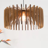 Load image into Gallery viewer, Mid Century Modern Wood Pendant Light Handmade Lamp