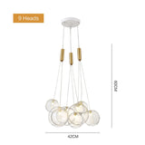 Load image into Gallery viewer, Nordic Glass Lamp Design Bubble Chandelier