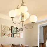 Load image into Gallery viewer, Metal Glass Gooseneck Chandeliers