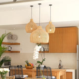 Load image into Gallery viewer, Boho Wicker Pendant Lighting Rattan Lampshade
