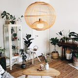 Load image into Gallery viewer, Traditional Bamboo Pendant Artistic Suspension Hanging Light Fixture