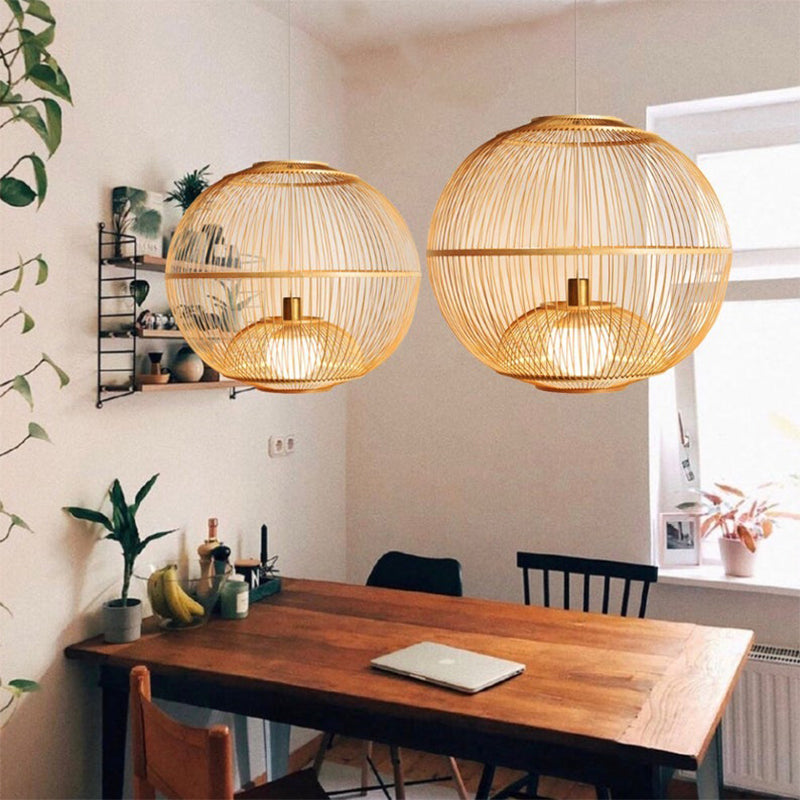 Bamboo pendant cheap light fixture