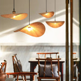 Load image into Gallery viewer, Bamboo Lotus Leaf Shaped Pendant Light