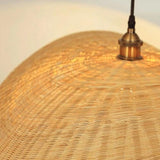 Load image into Gallery viewer, Bamboo Lotus Leaf Shaped Pendant Light