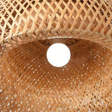 Load image into Gallery viewer, Natural Bamboo Chandelier Vintage Bamboo Woven Light