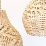 Load image into Gallery viewer, Round Handmade Rattan Lampshade Rustic Wicker Boho Lamp