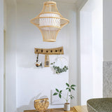 Load image into Gallery viewer, Bamboo Chandelier Retro Lantern Lamp Weaving Pendant Light Shade
