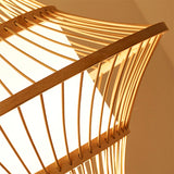 Load image into Gallery viewer, Bamboo Chandelier Retro Lantern Lamp Weaving Pendant Light Shade